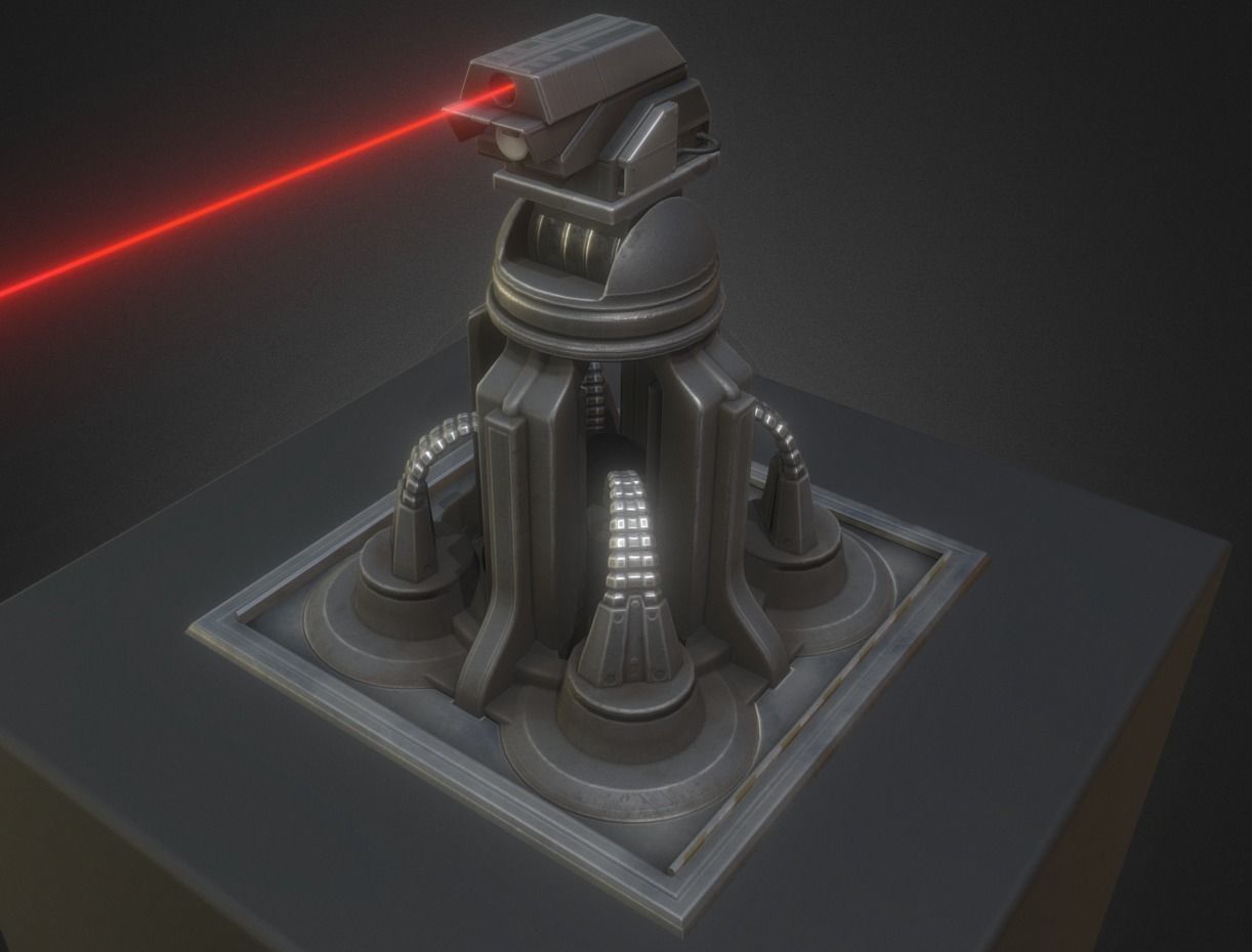 Futuristic Tower Collection Low-poly 3D model_23