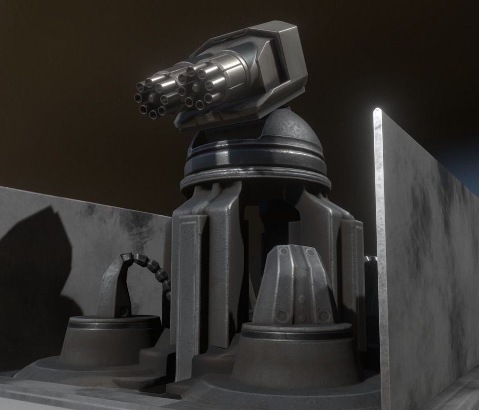 Futuristic Tower Collection Low-poly 3D model_71