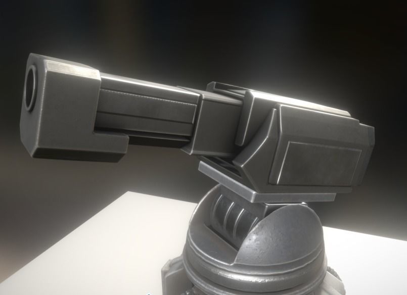 Futuristic Tower Collection Low-poly 3D model_44