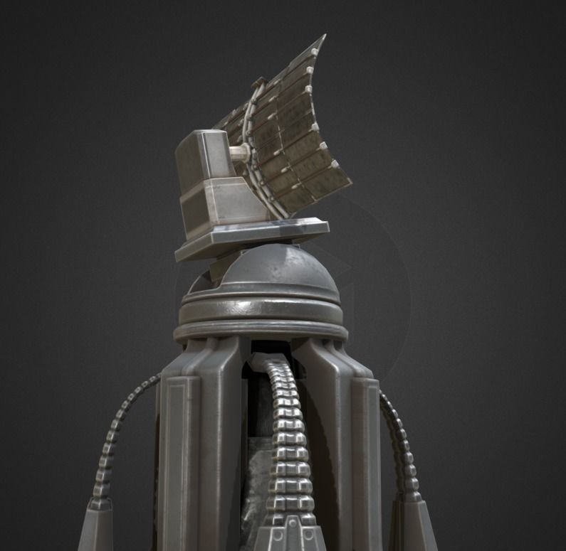 Futuristic Tower Collection Low-poly 3D model_57