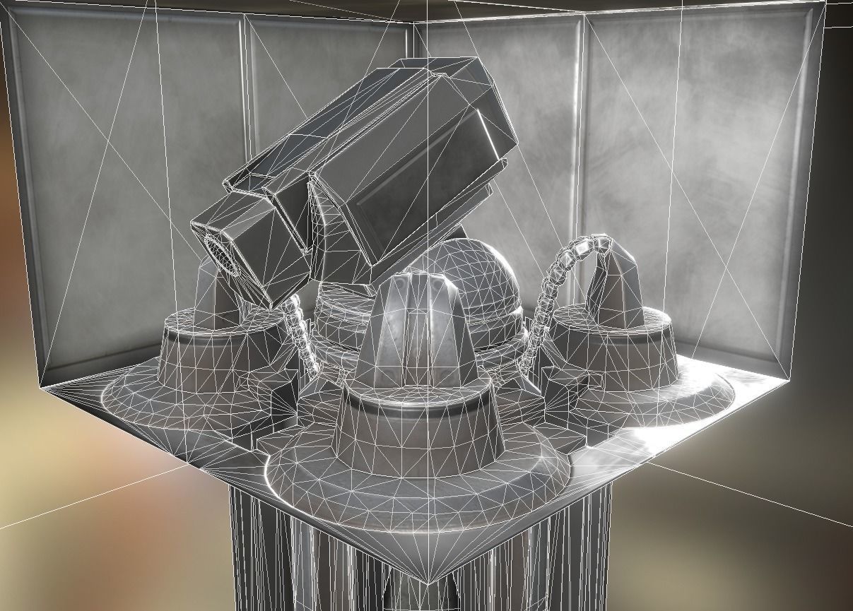 Futuristic Tower Collection Low-poly 3D model_150