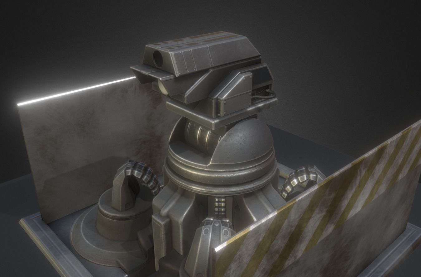 Futuristic Tower Collection Low-poly 3D model_114