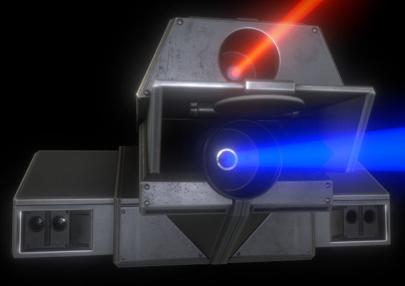 Futuristic Tower Collection Low-poly 3D model_165