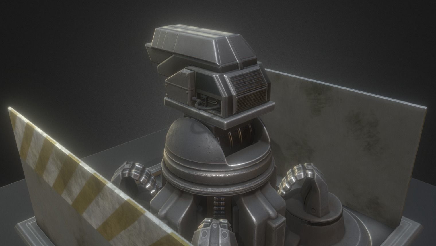 Futuristic Tower Collection Low-poly 3D model_115