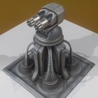 Futuristic Tower Collection Low-poly 3D model_51