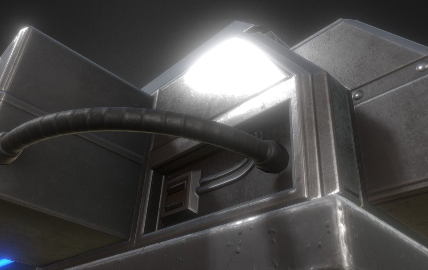 Futuristic Tower Collection Low-poly 3D model_36