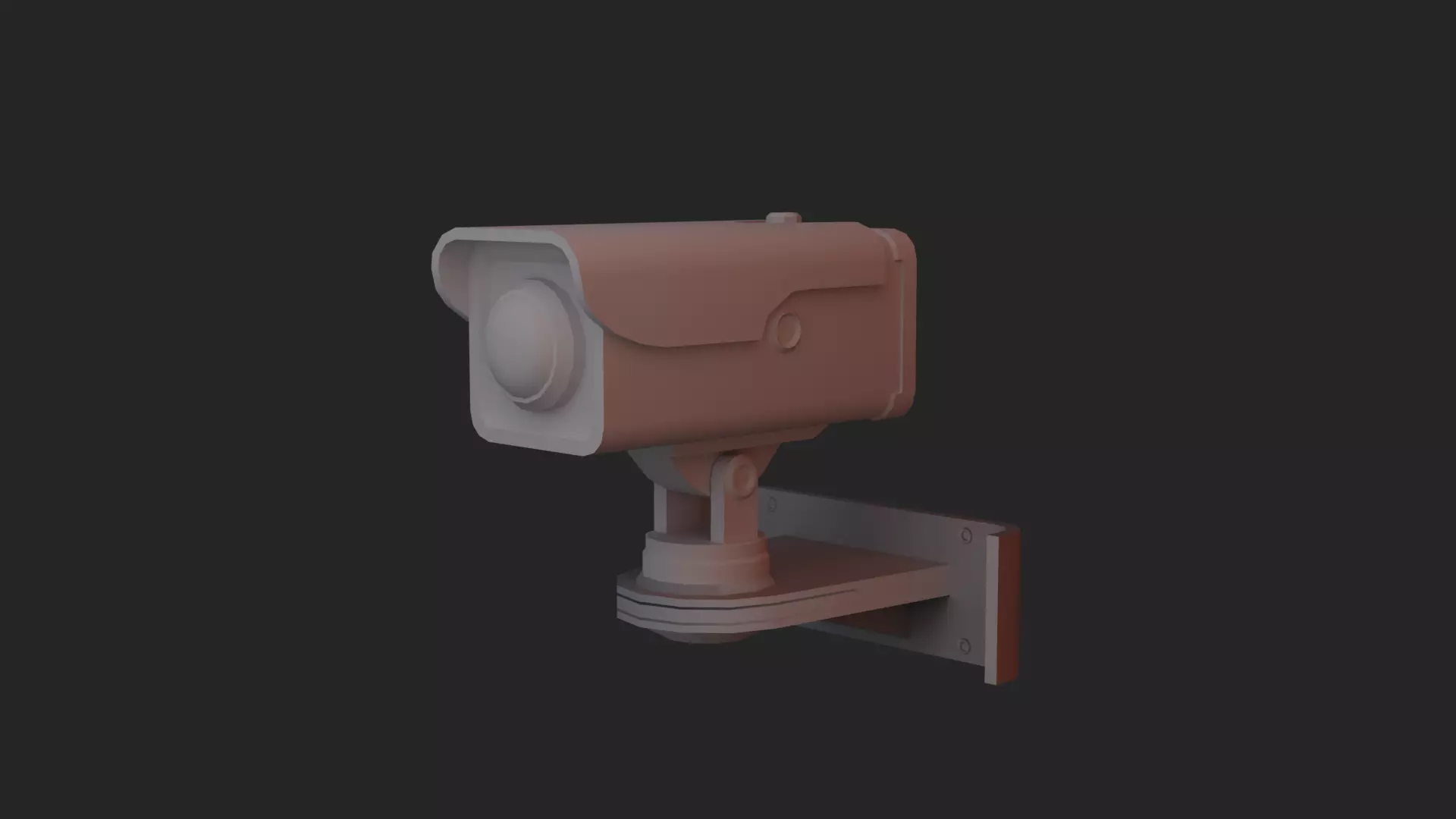 CCTV camera 3d model  Low-poly 3D model_8