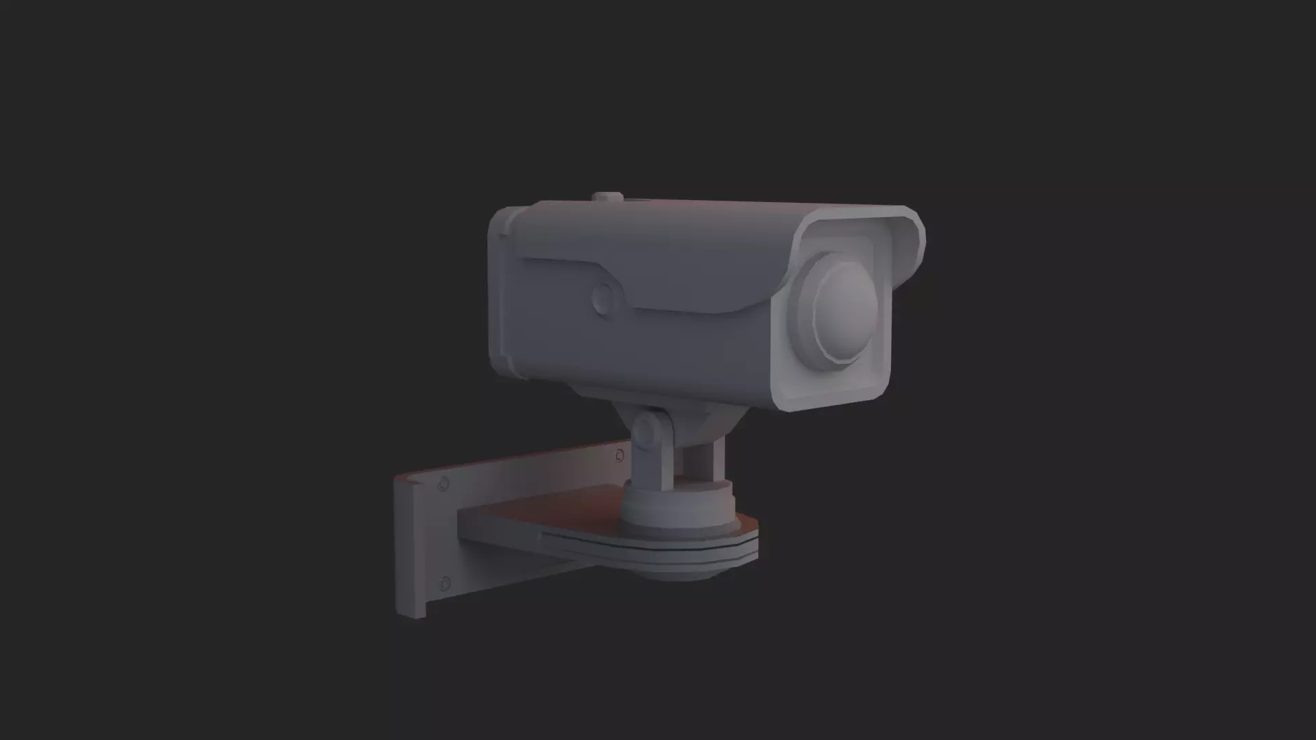 CCTV camera 3d model  Low-poly 3D model_6