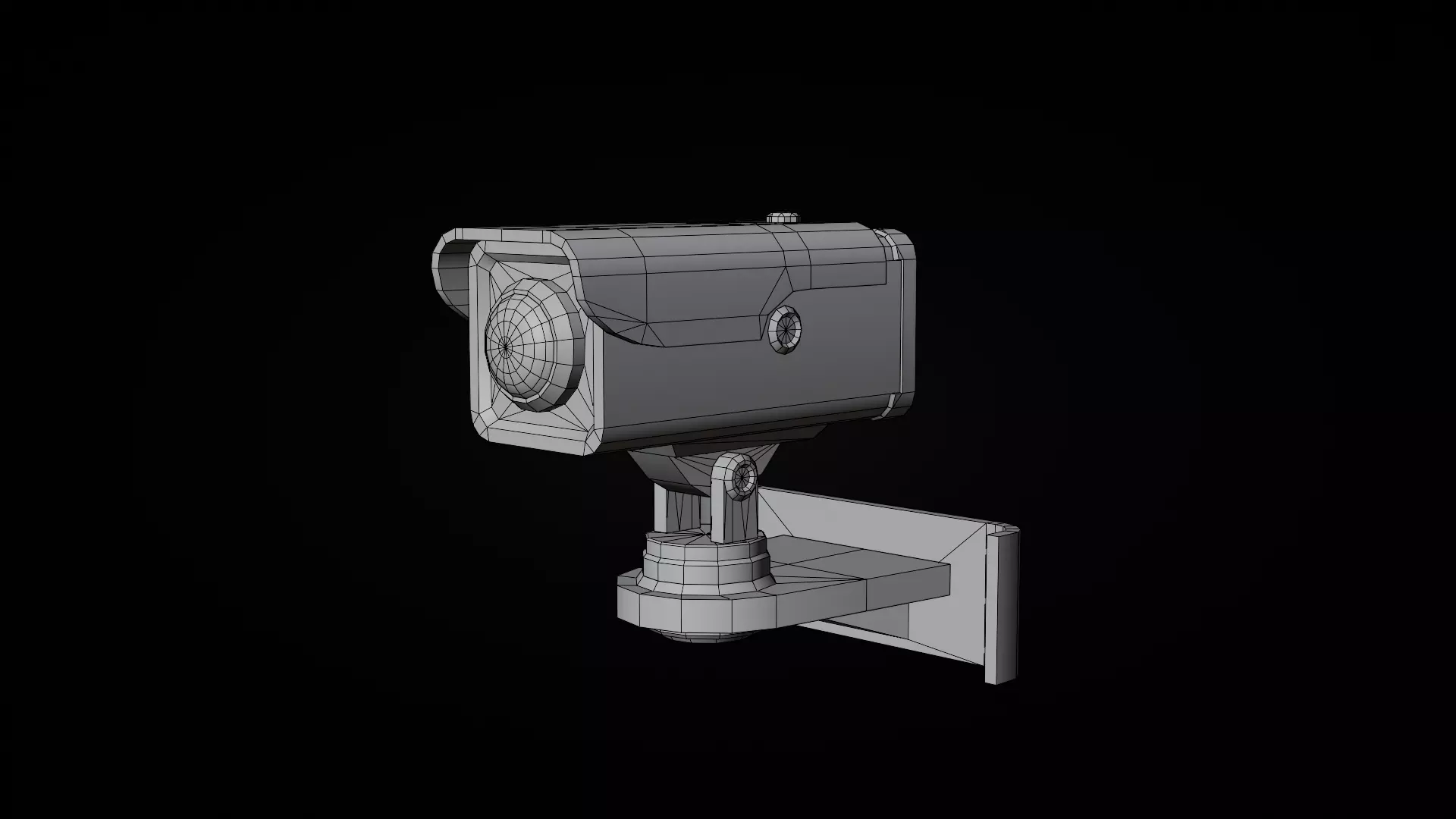 CCTV camera 3d model  Low-poly 3D model_9