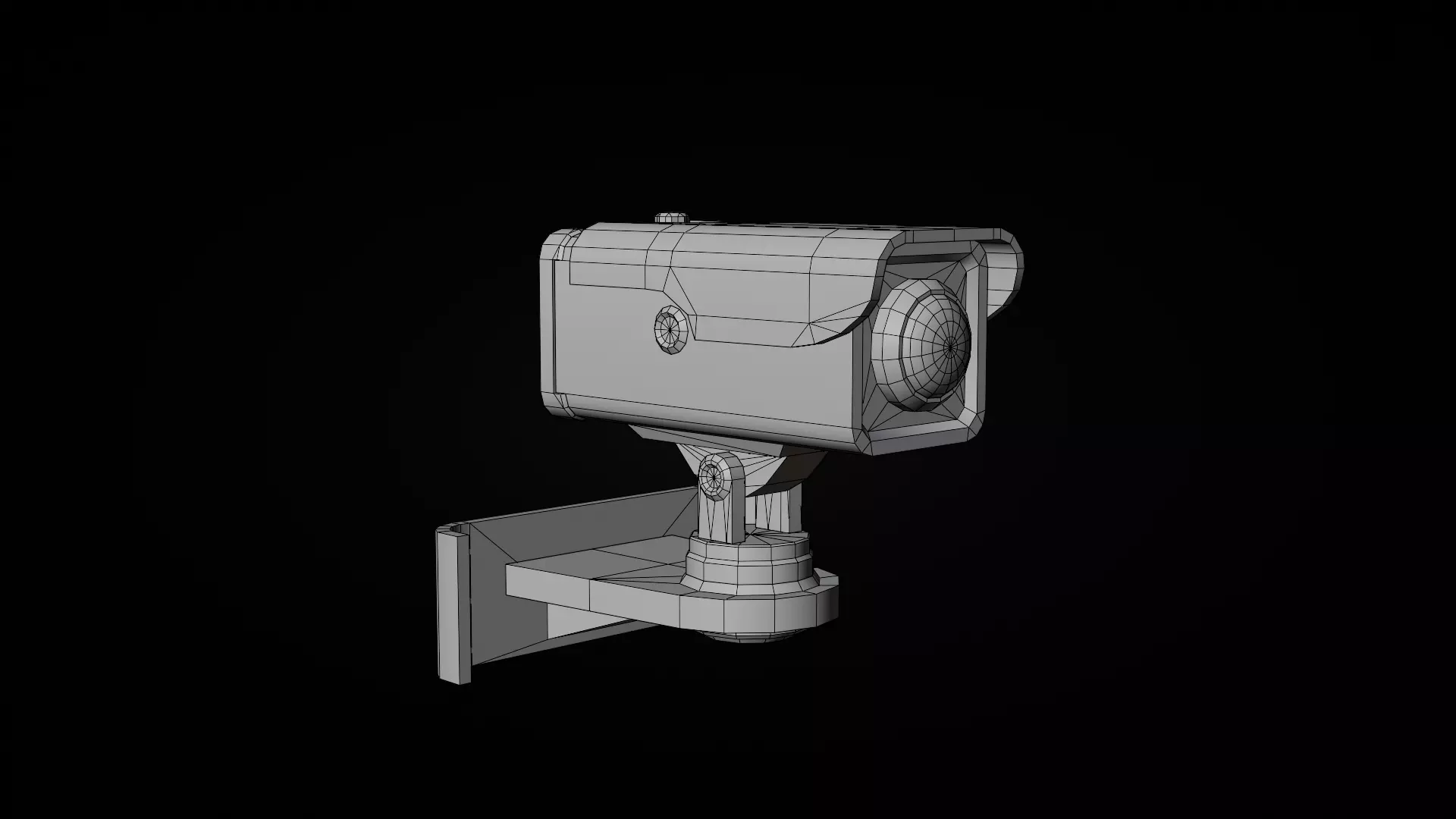 CCTV camera 3d model  Low-poly 3D model_7