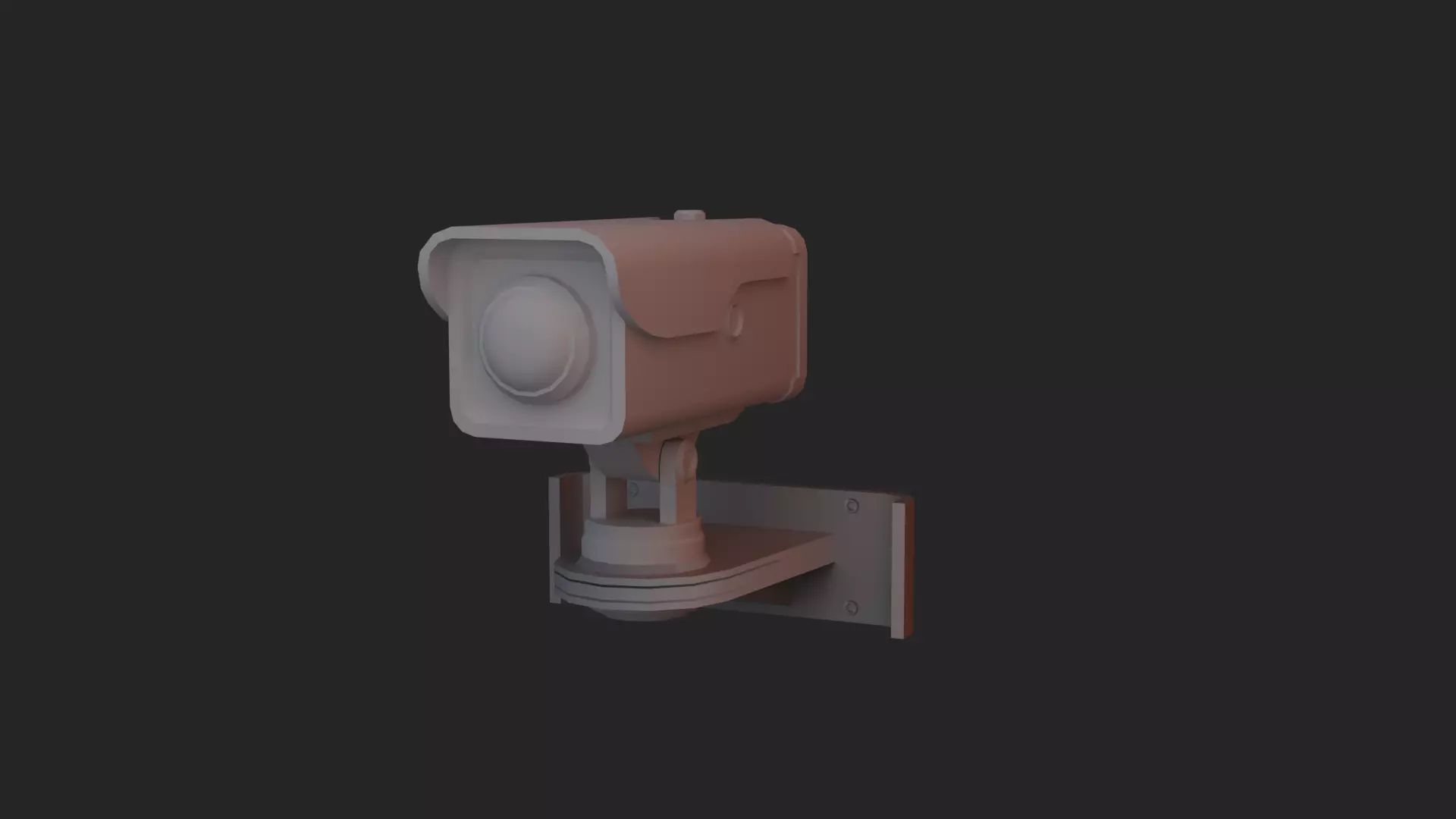 CCTV camera 3d model  Low-poly 3D model_4