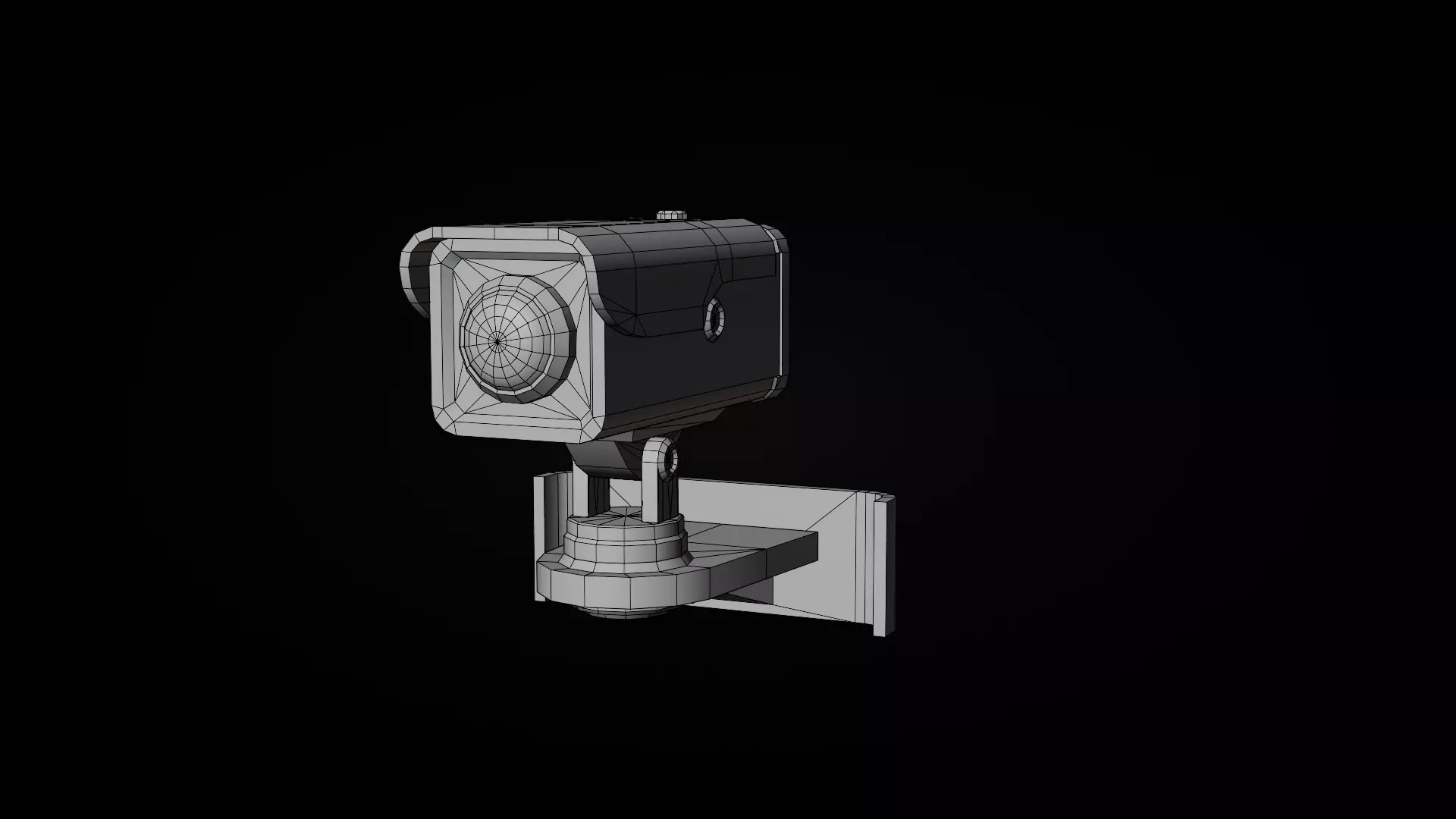 CCTV camera 3d model  Low-poly 3D model_5