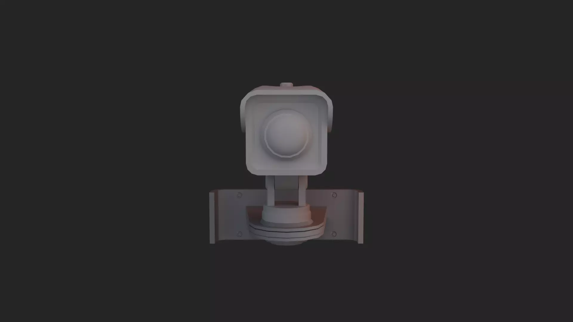 CCTV camera 3d model  Low-poly 3D model_1