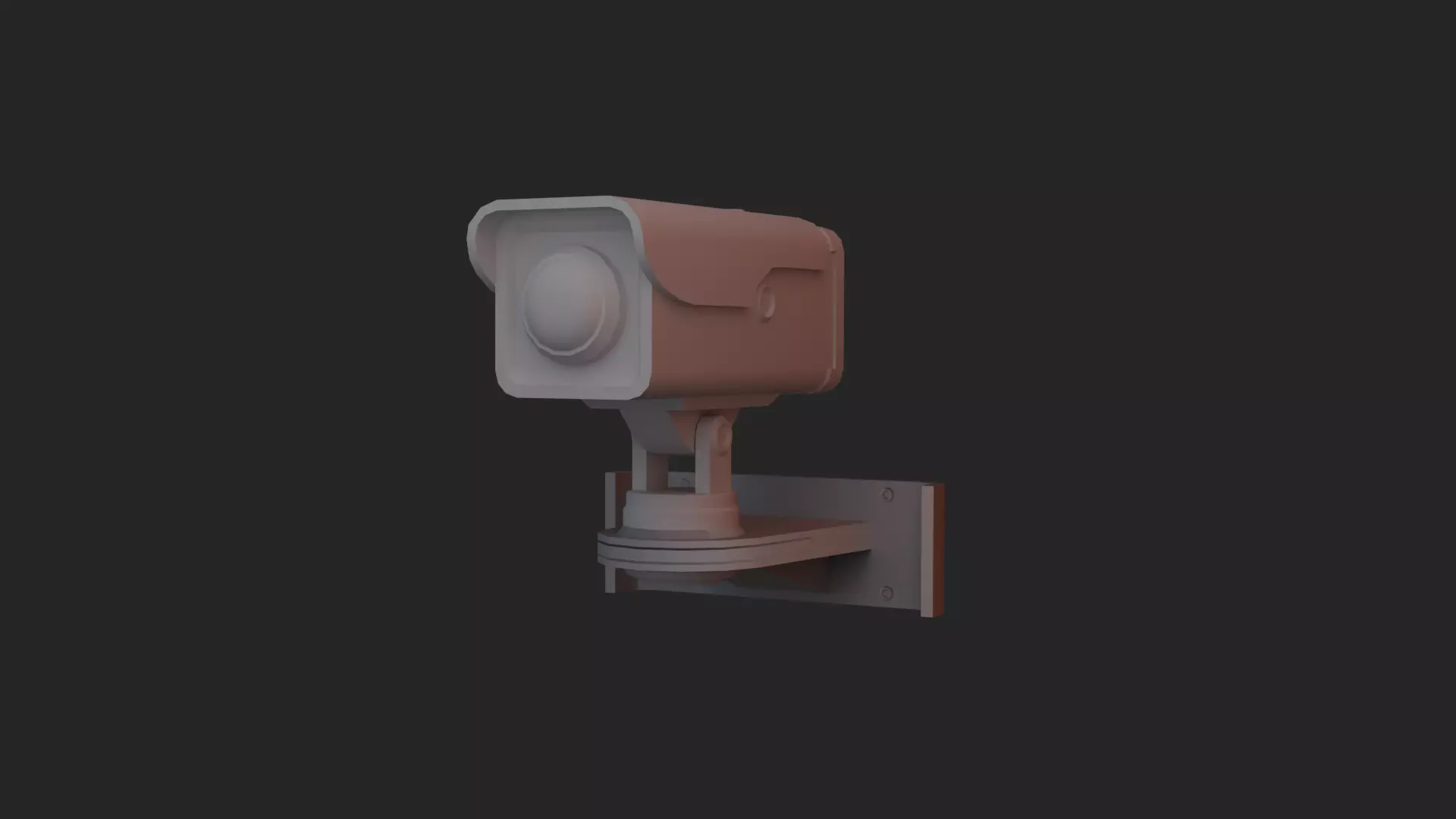 CCTV camera 3d model  Low-poly 3D model_0
