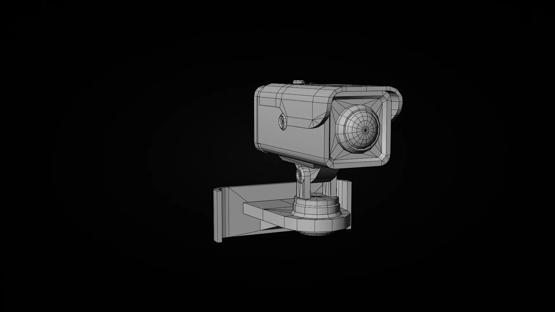 CCTV camera 3d model  Low-poly 3D model_3