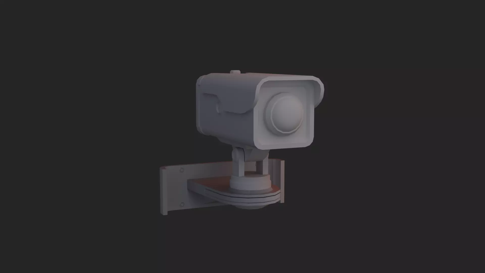 CCTV camera 3d model  Low-poly 3D model_2