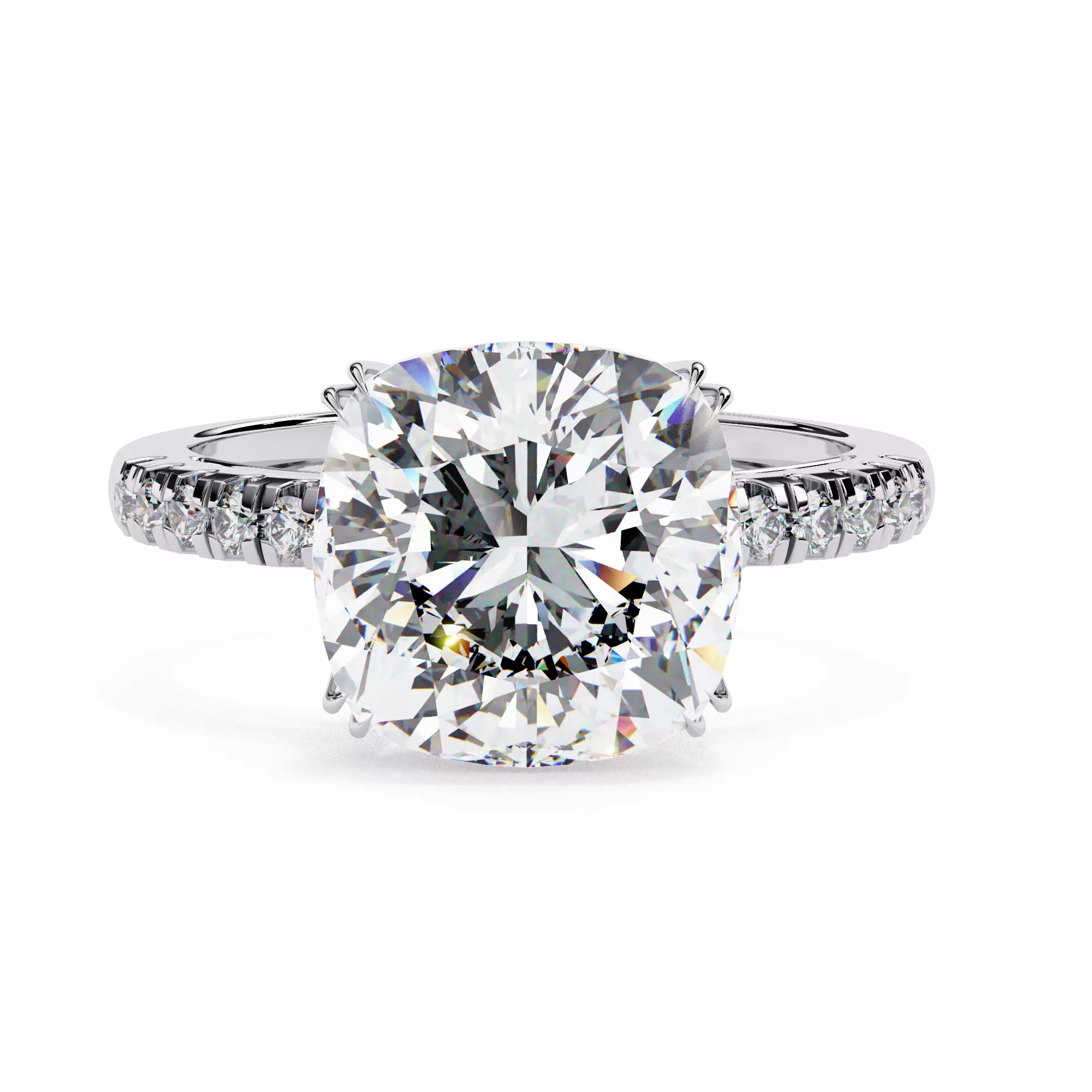 ASSCHER DIAMOND RING -CAD-001 3D model