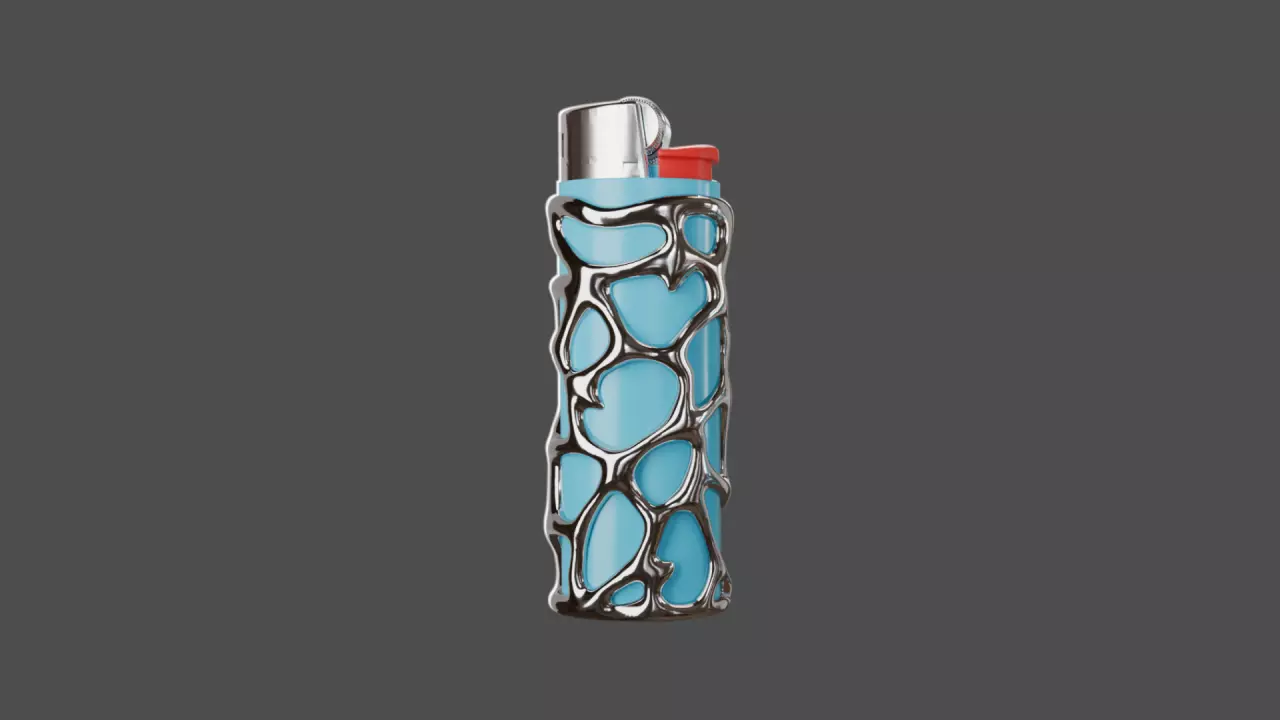 Bic lighter case Drip 3D print model_0