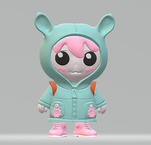 sad kids 3D print model