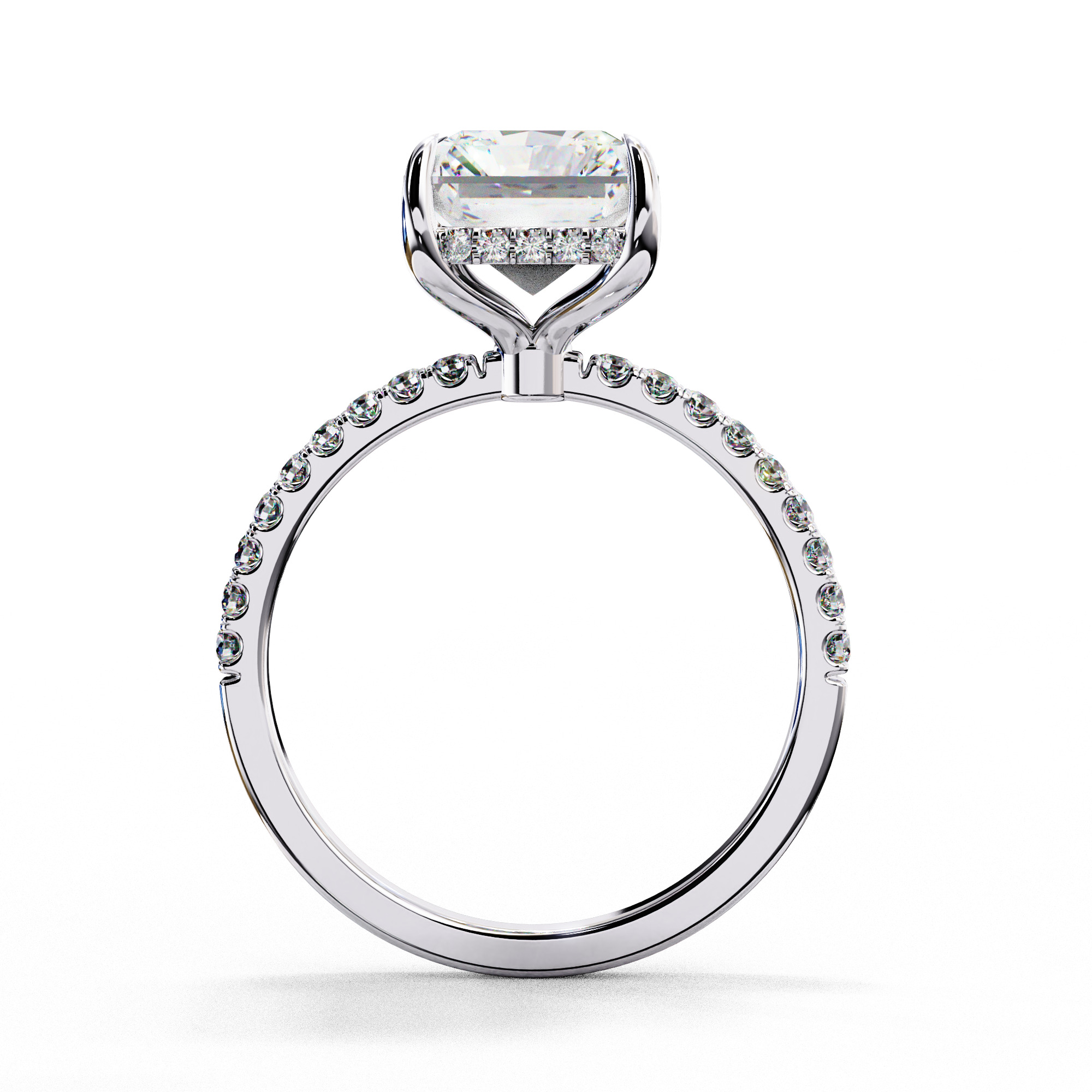RADIANT DIAMOND RING -CAD-002 3D model_9