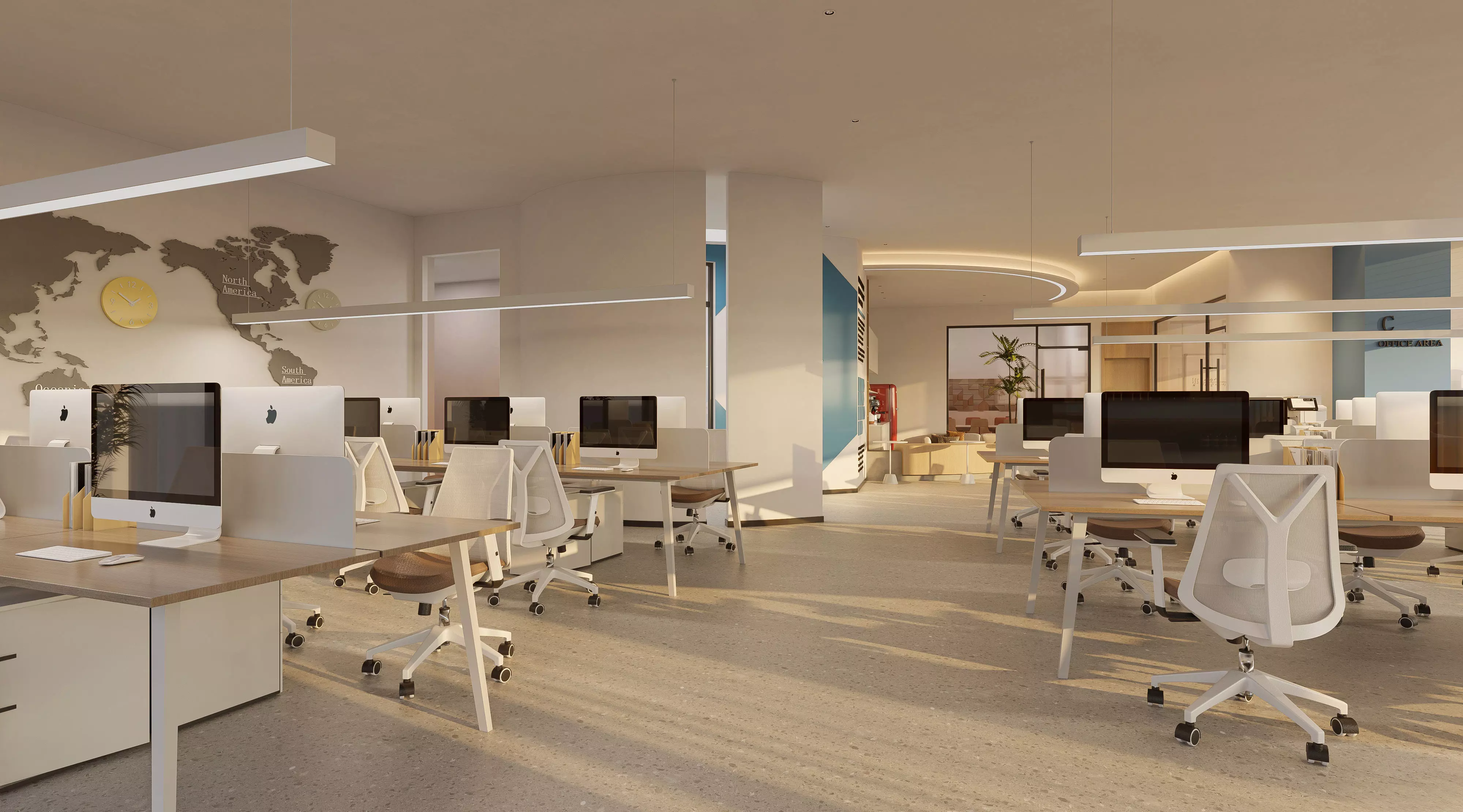Office interior scene 28 3D model