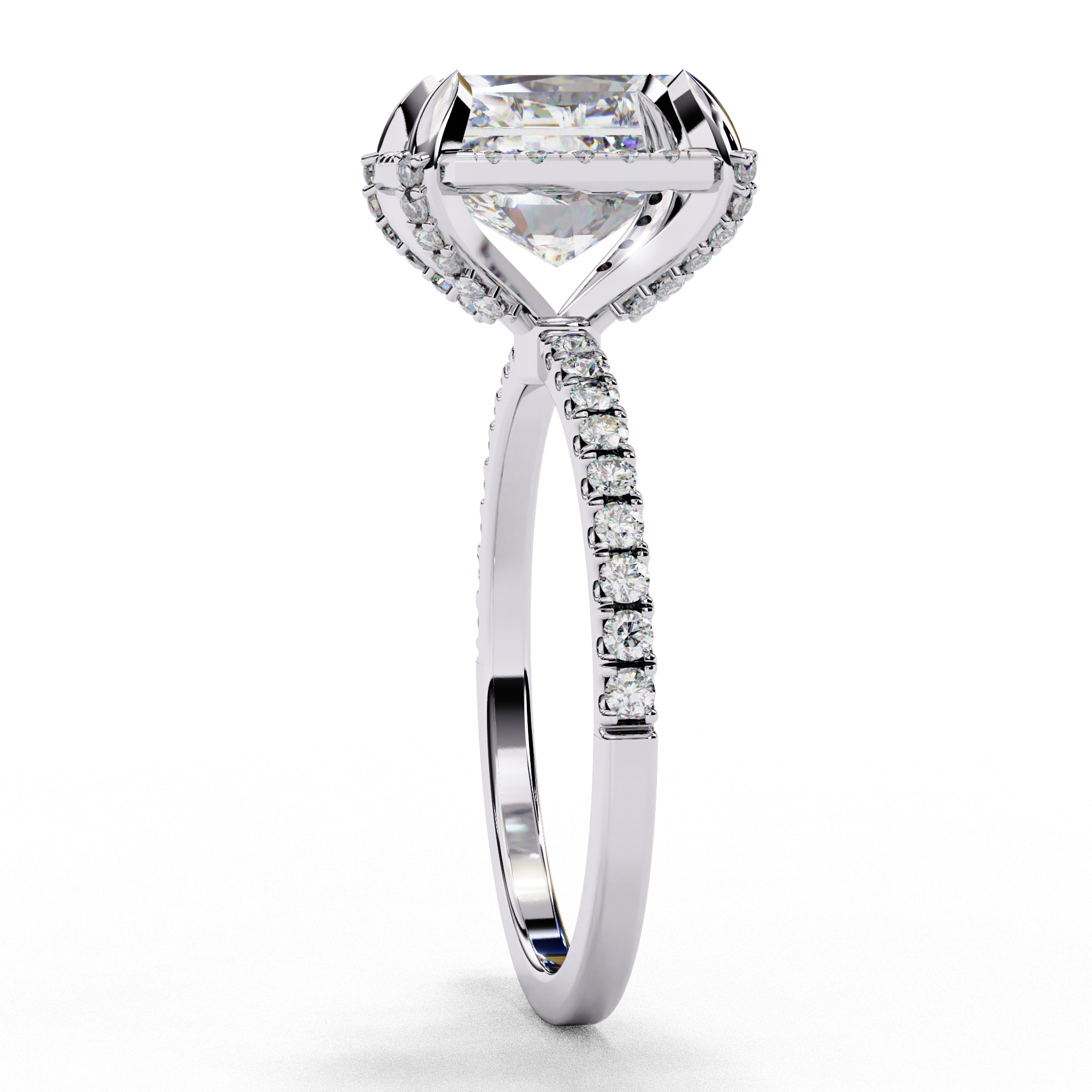 RADIANT DIAMOND RING -CAD-003 3D model_9