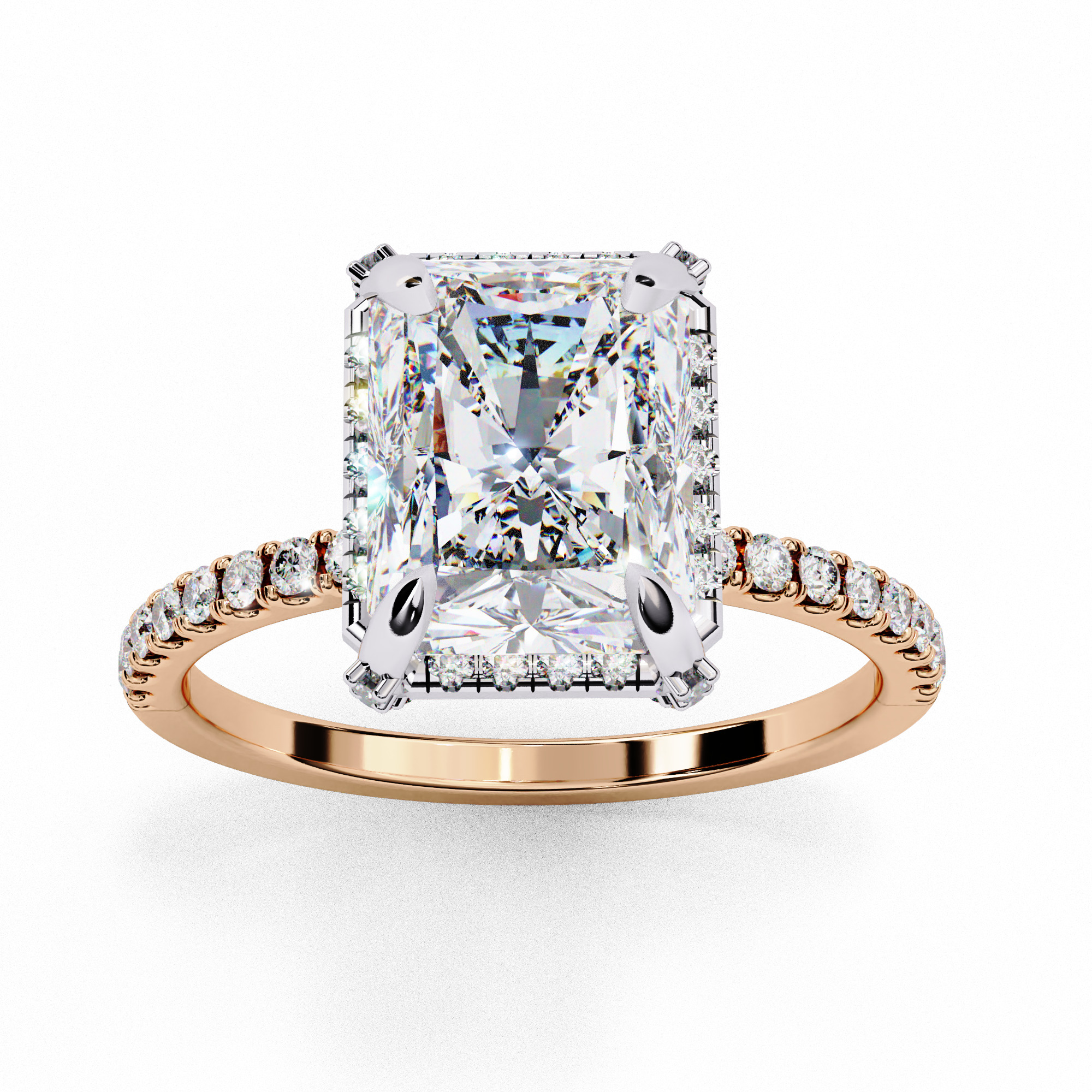 RADIANT DIAMOND RING -CAD-003 3D model_5