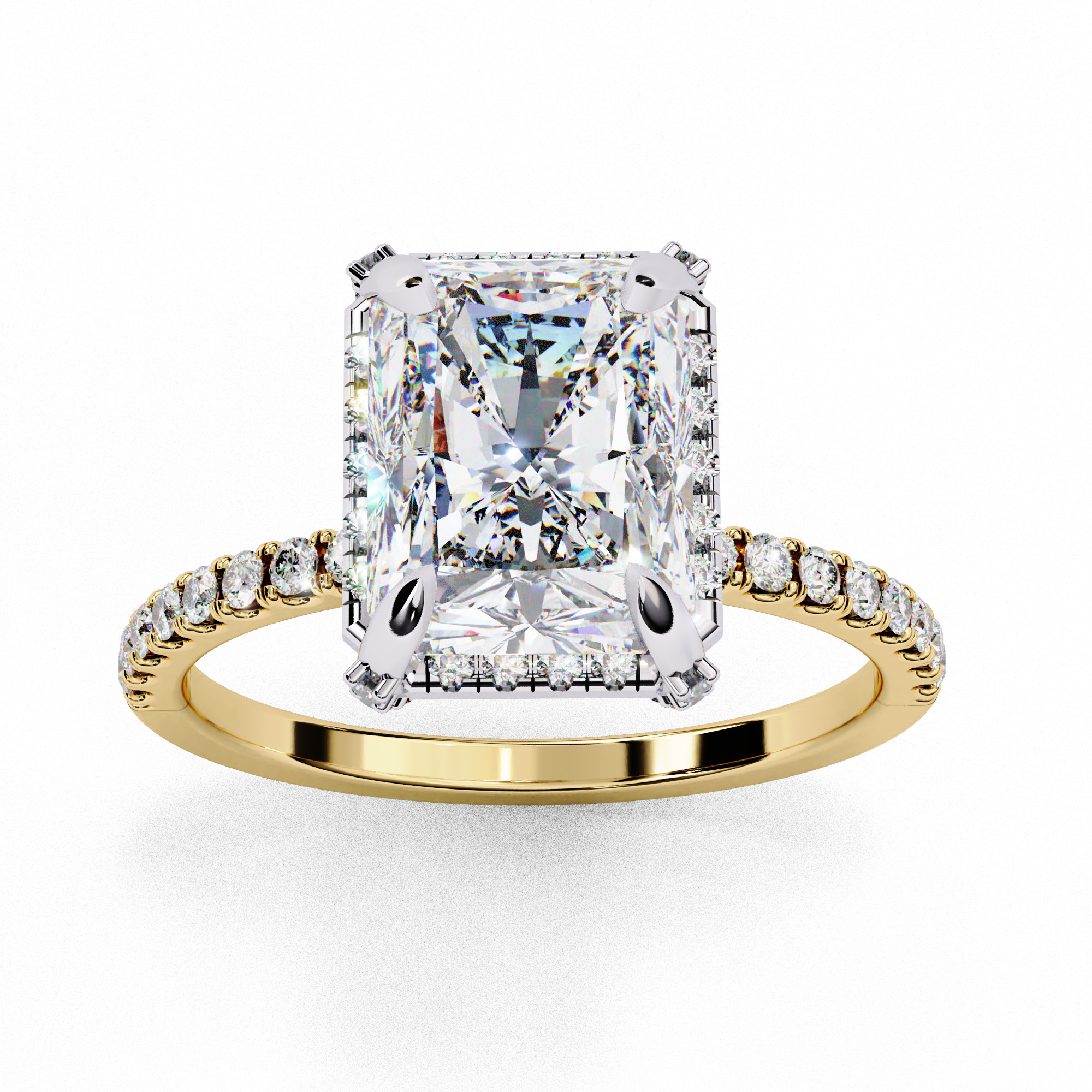 RADIANT DIAMOND RING -CAD-003 3D model_4