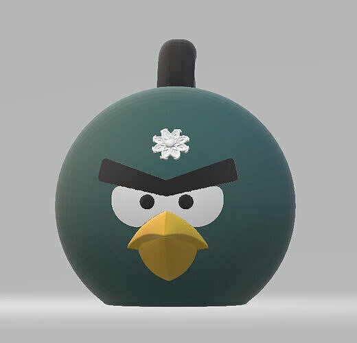 angry style character  3D print model