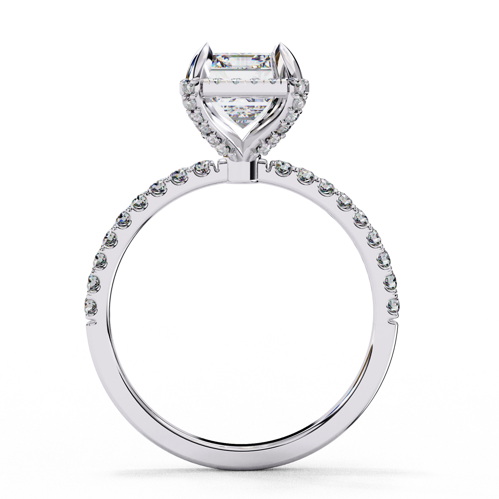 RADIANTDIAMOND RING -CAD-004 3D model_9