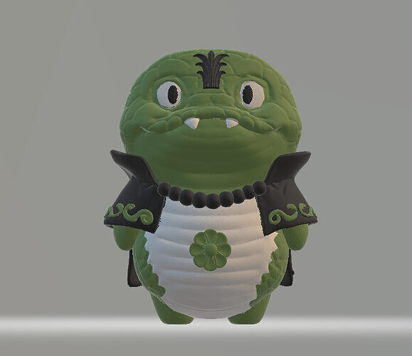 crocodile character   3D print model