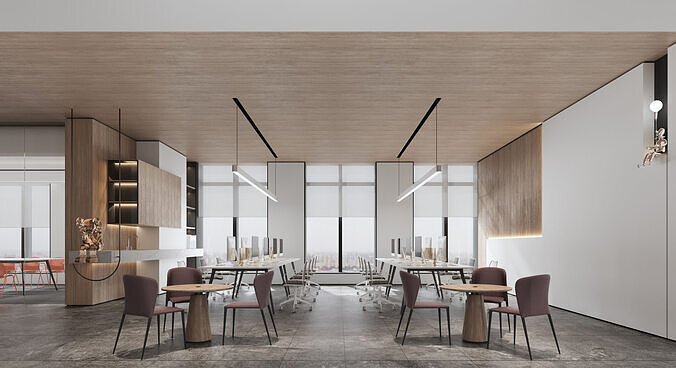  Office interior scene 37 3D model