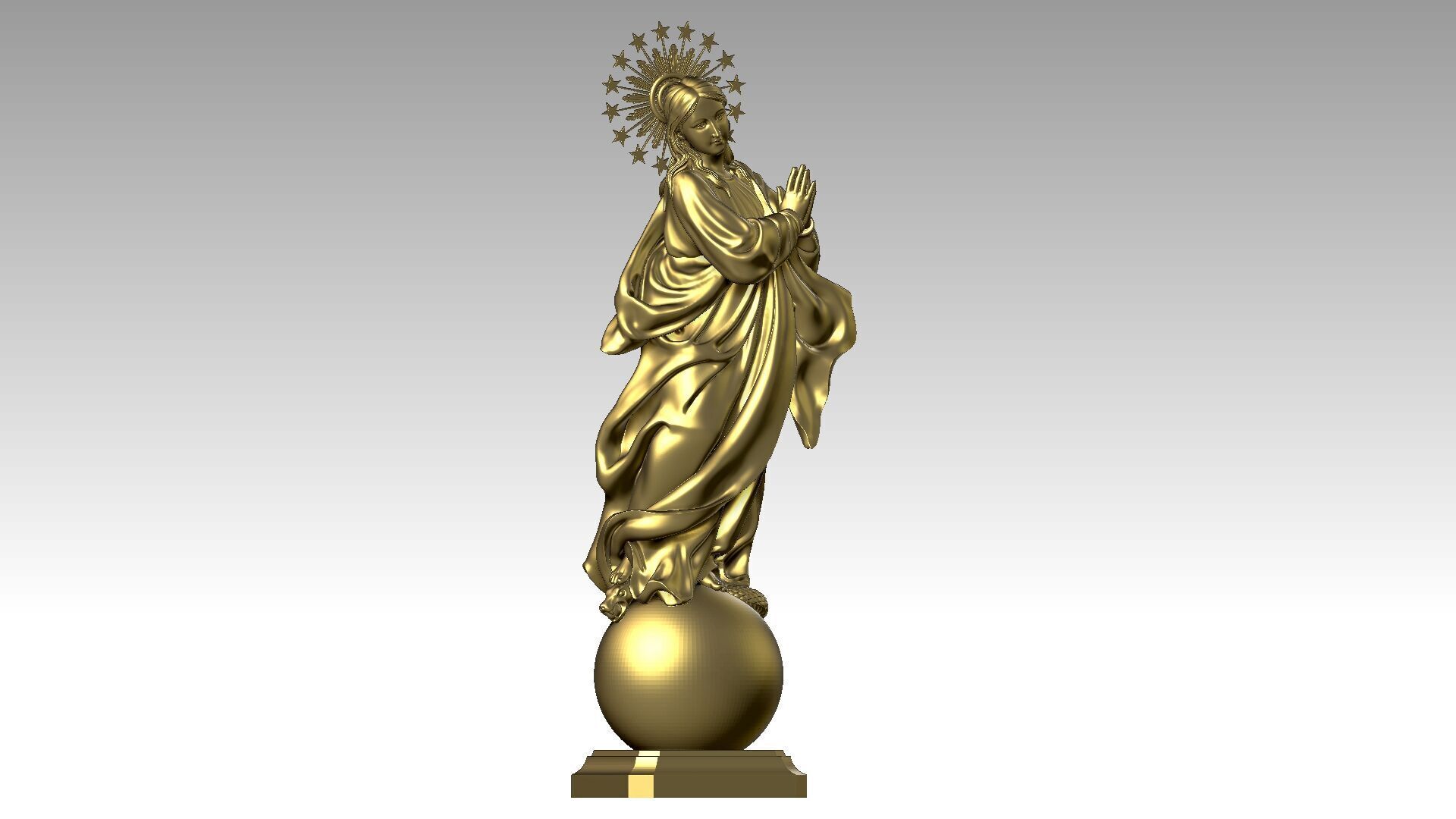 Immaculate Mother - Virgin Mary 3D print model_7