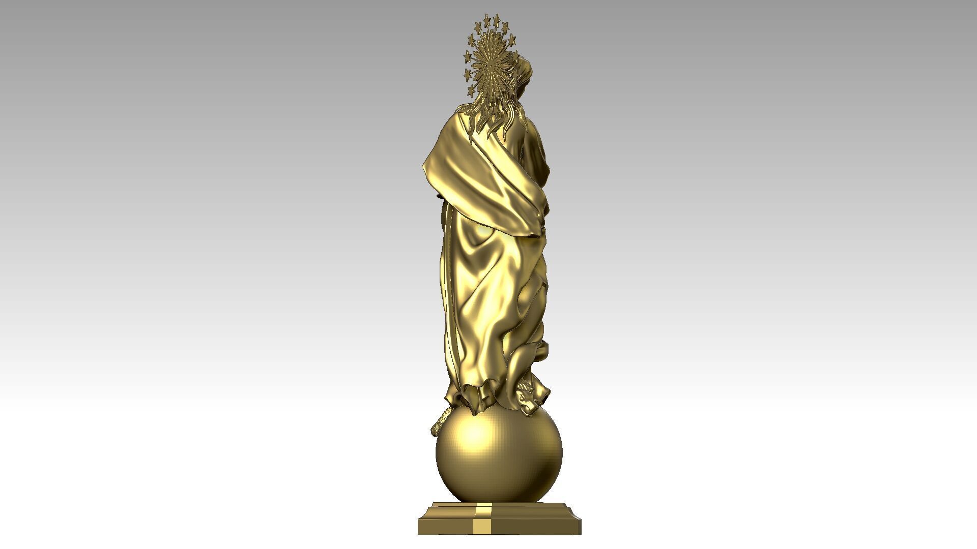 Immaculate Mother - Virgin Mary 3D print model_5