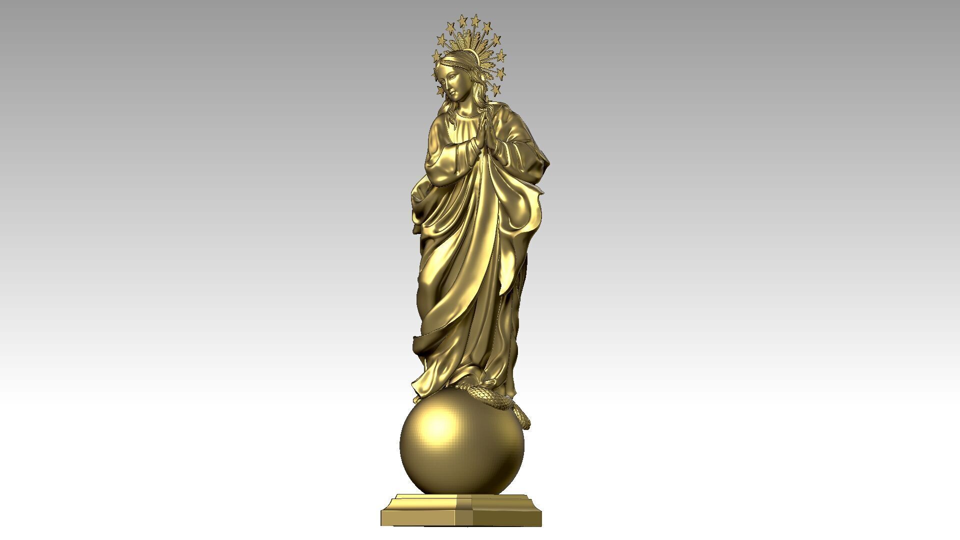 Immaculate Mother - Virgin Mary 3D print model_1