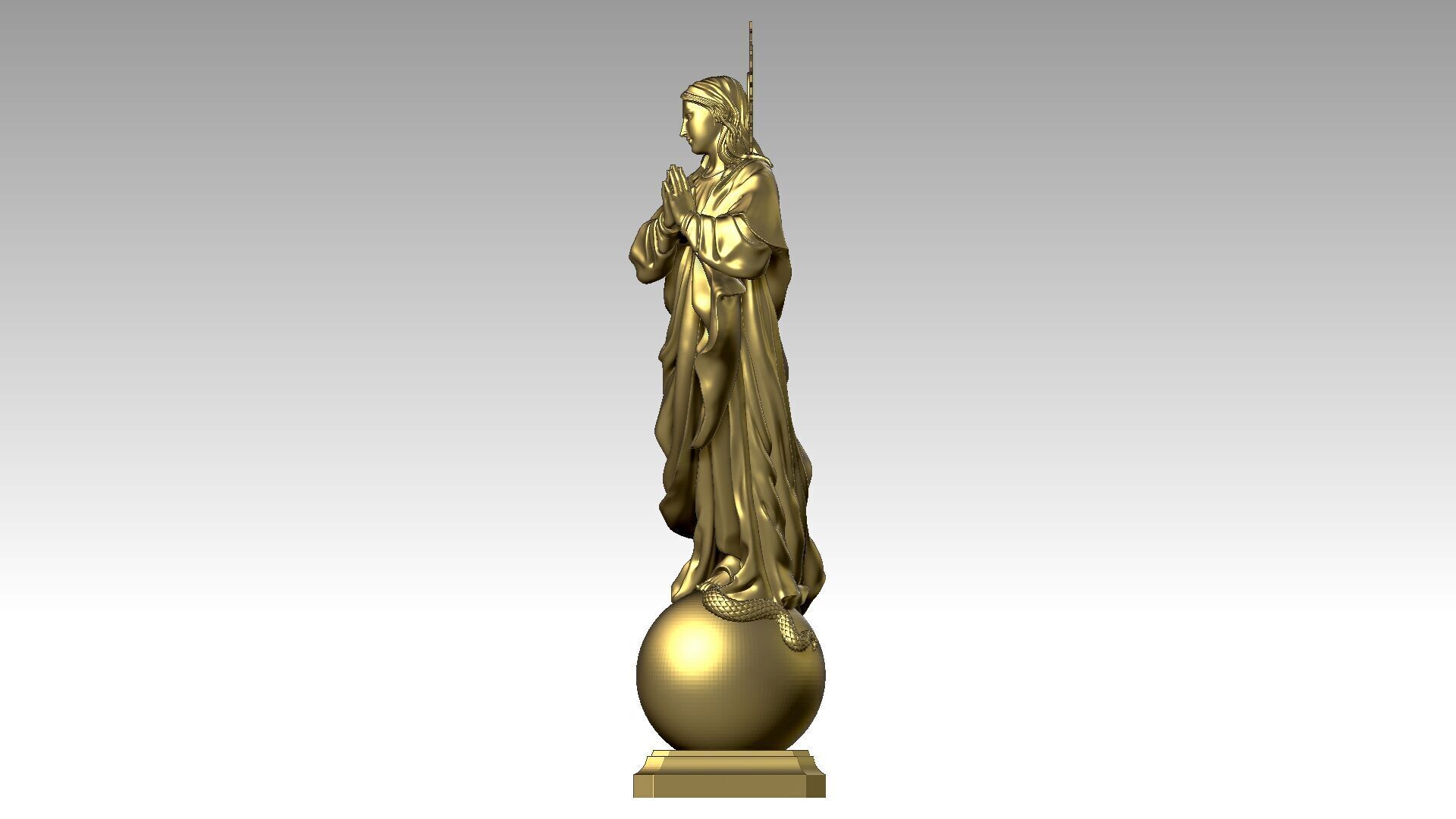 Immaculate Mother - Virgin Mary 3D print model_2