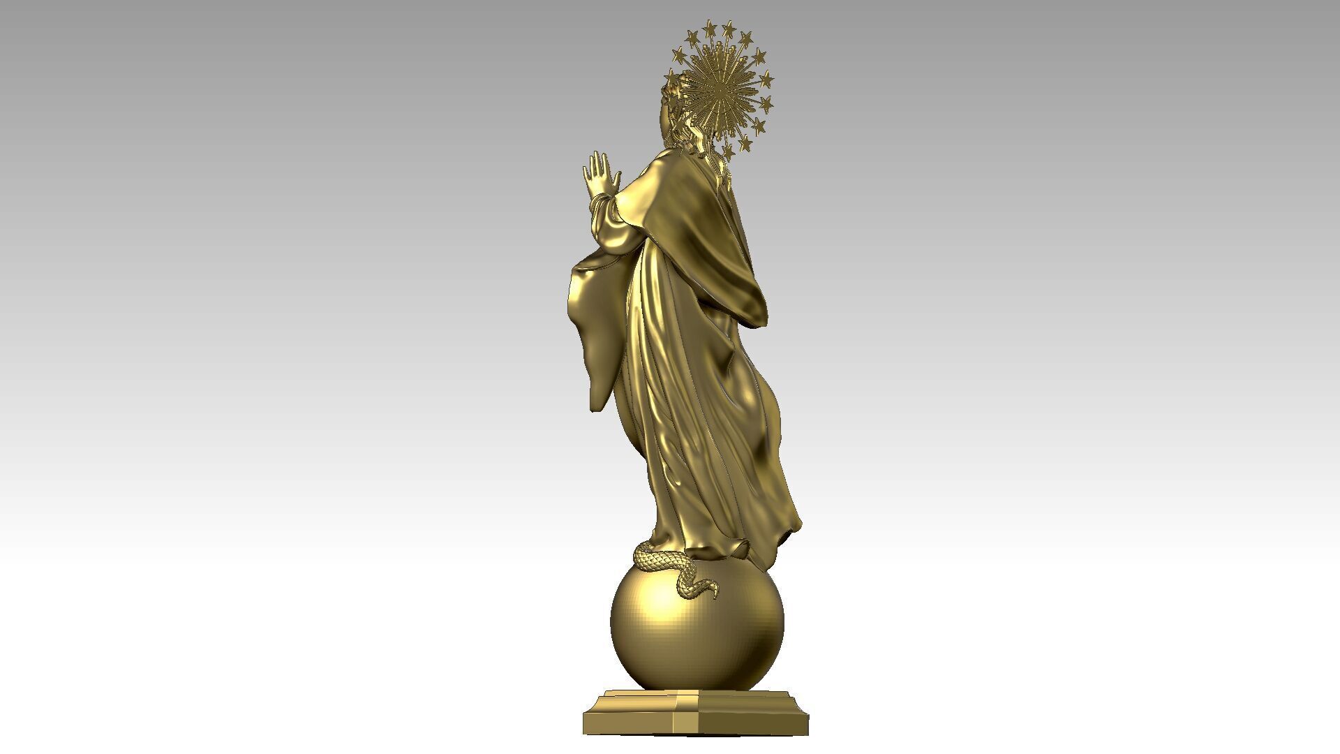 Immaculate Mother - Virgin Mary 3D print model_3