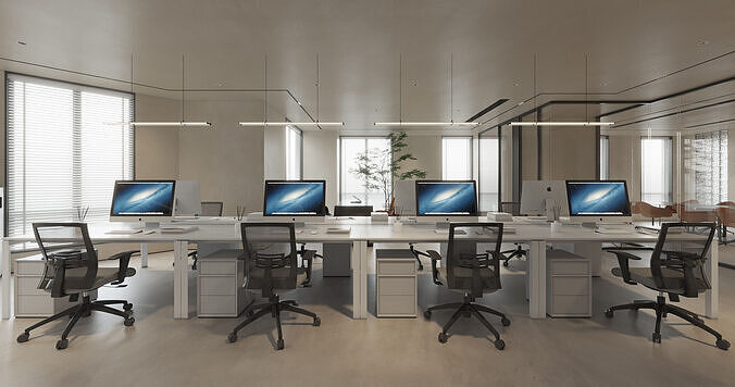  Office interior scene 39 3D model