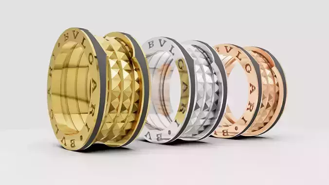  Bvlgari Ring 3D print model E 08