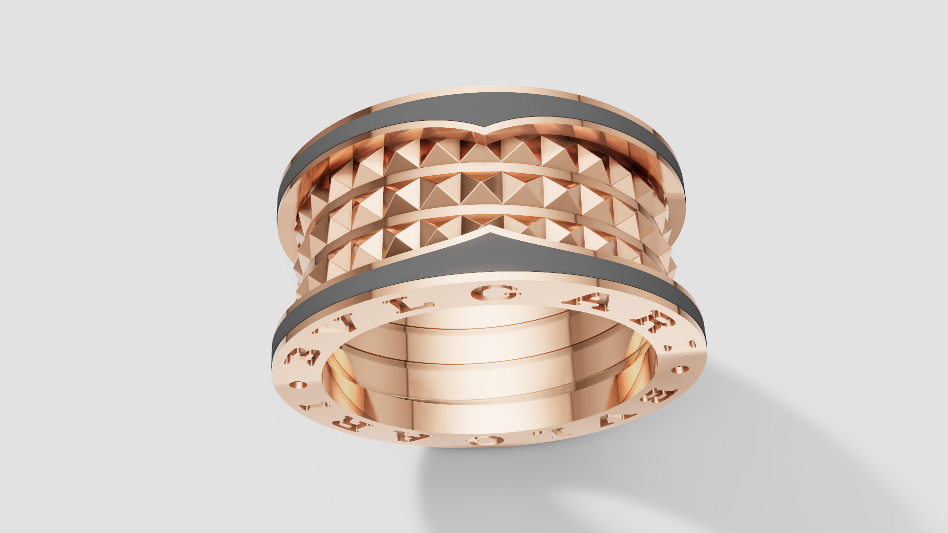 Bvlgari Ring 3D print model E 08 3D print model_23