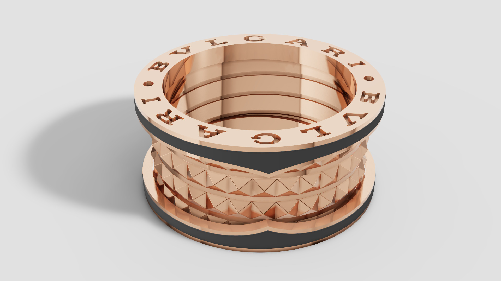 Bvlgari Ring 3D print model E 08 3D print model_26