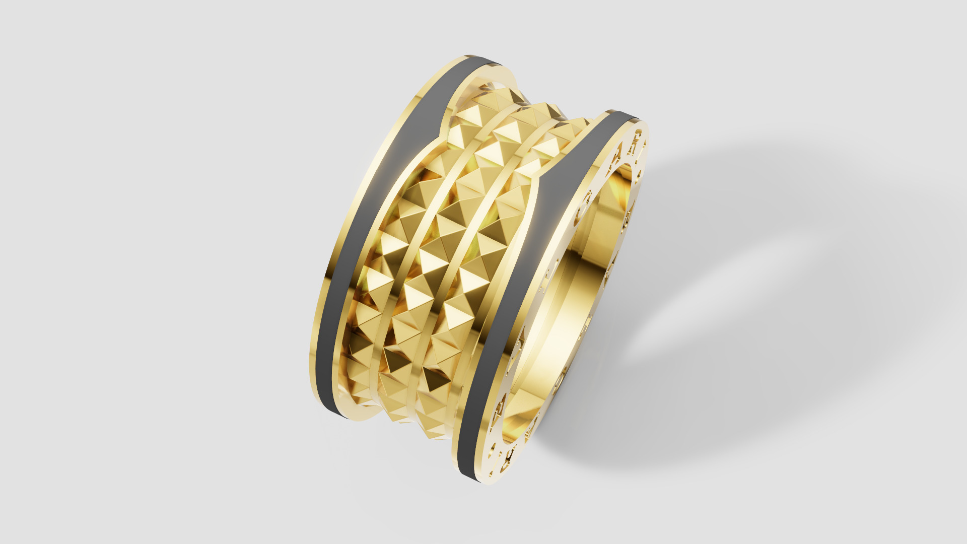 Bvlgari Ring 3D print model E 08 3D print model_7
