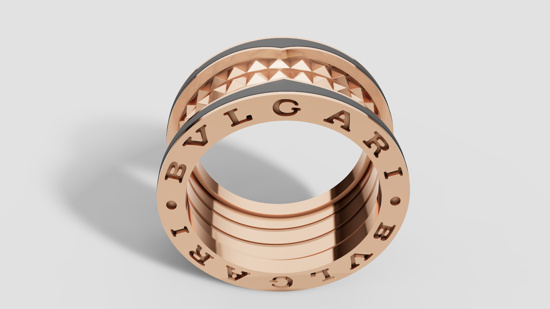 Bvlgari Ring 3D print model E 08 3D print model_22