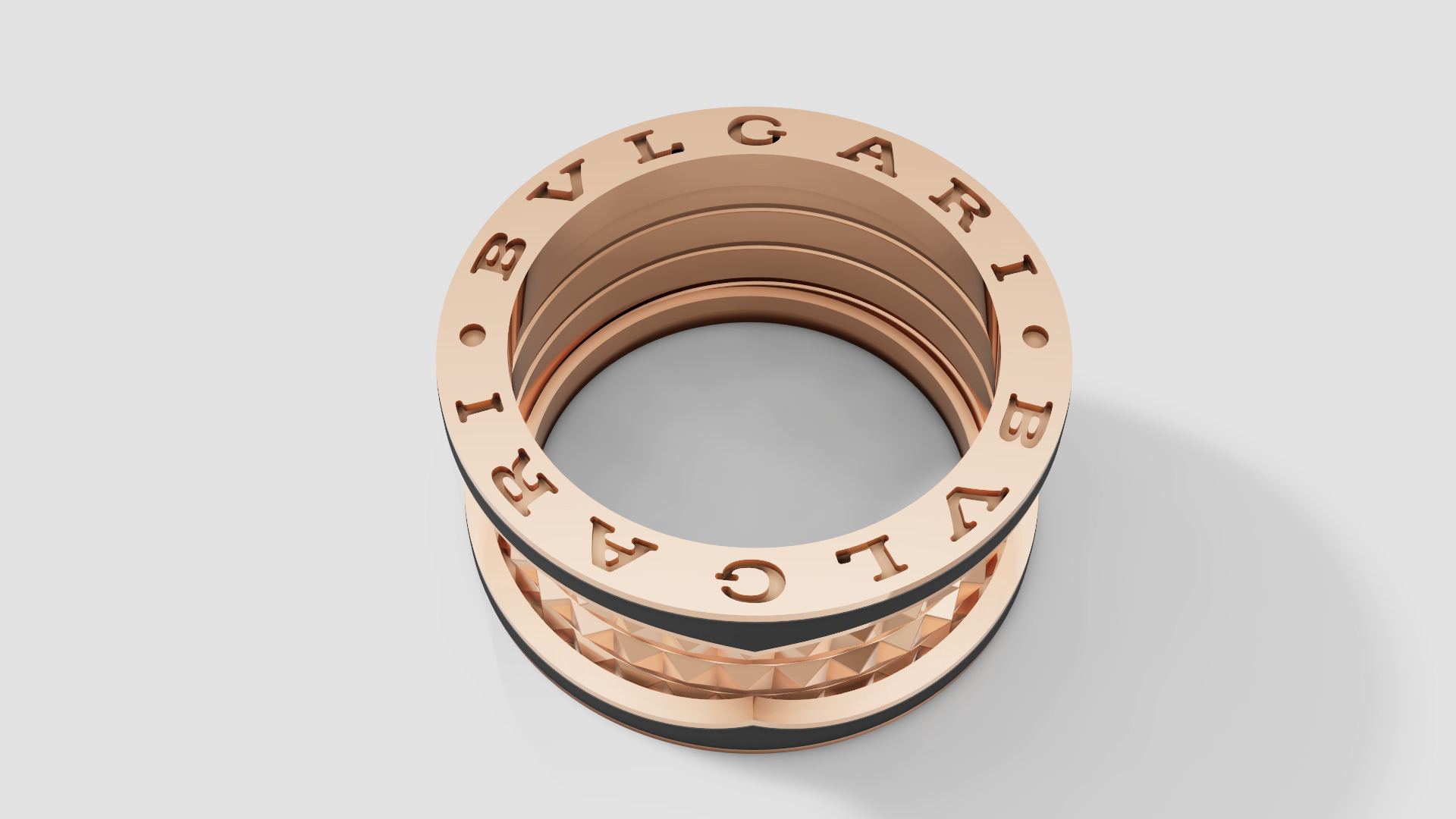 Bvlgari Ring 3D print model E 08 3D print model_27
