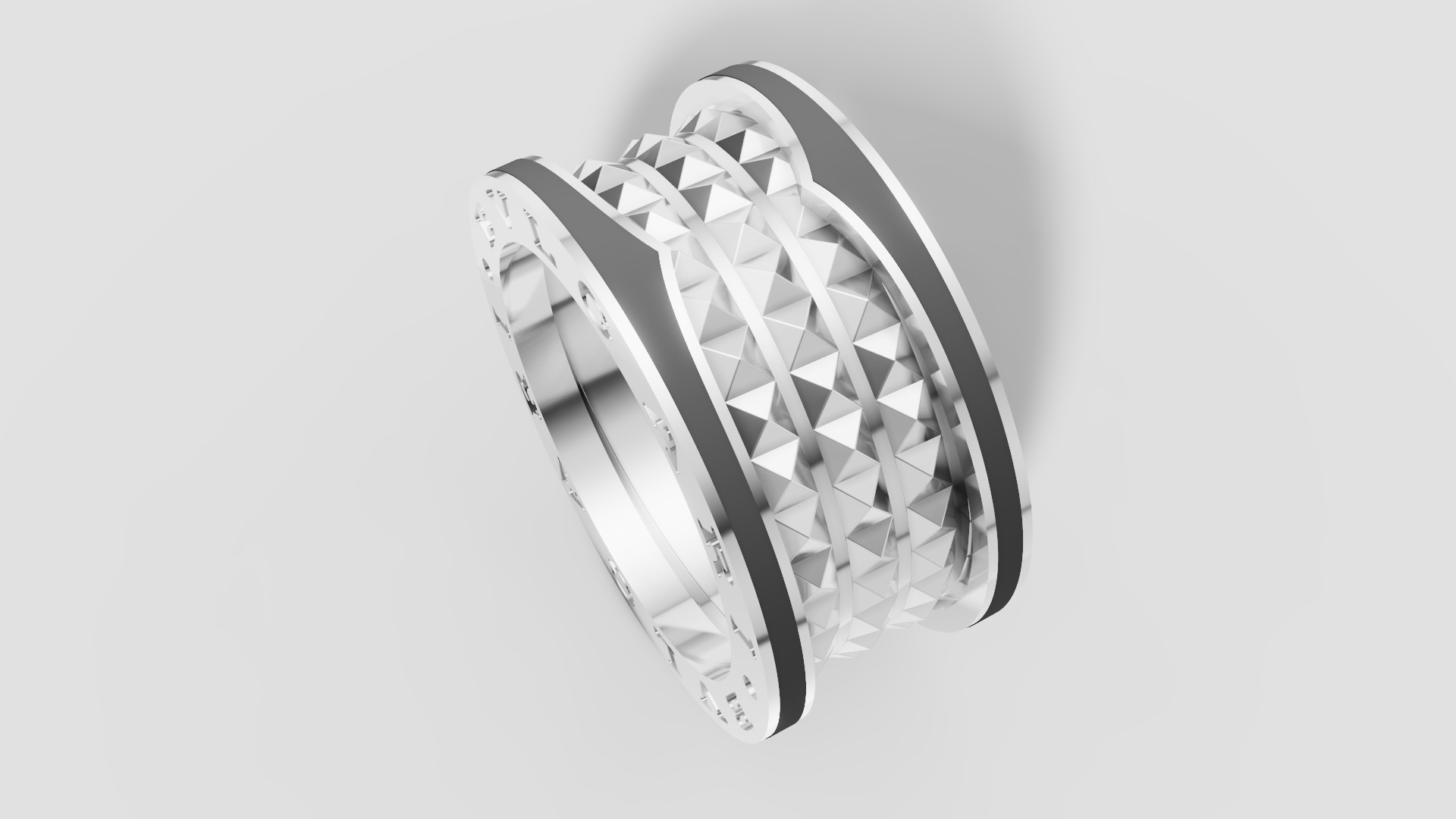Bvlgari Ring 3D print model E 08 3D print model_16