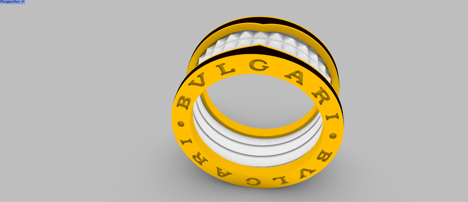 Bvlgari Ring 3D print model E 08 3D print model_34