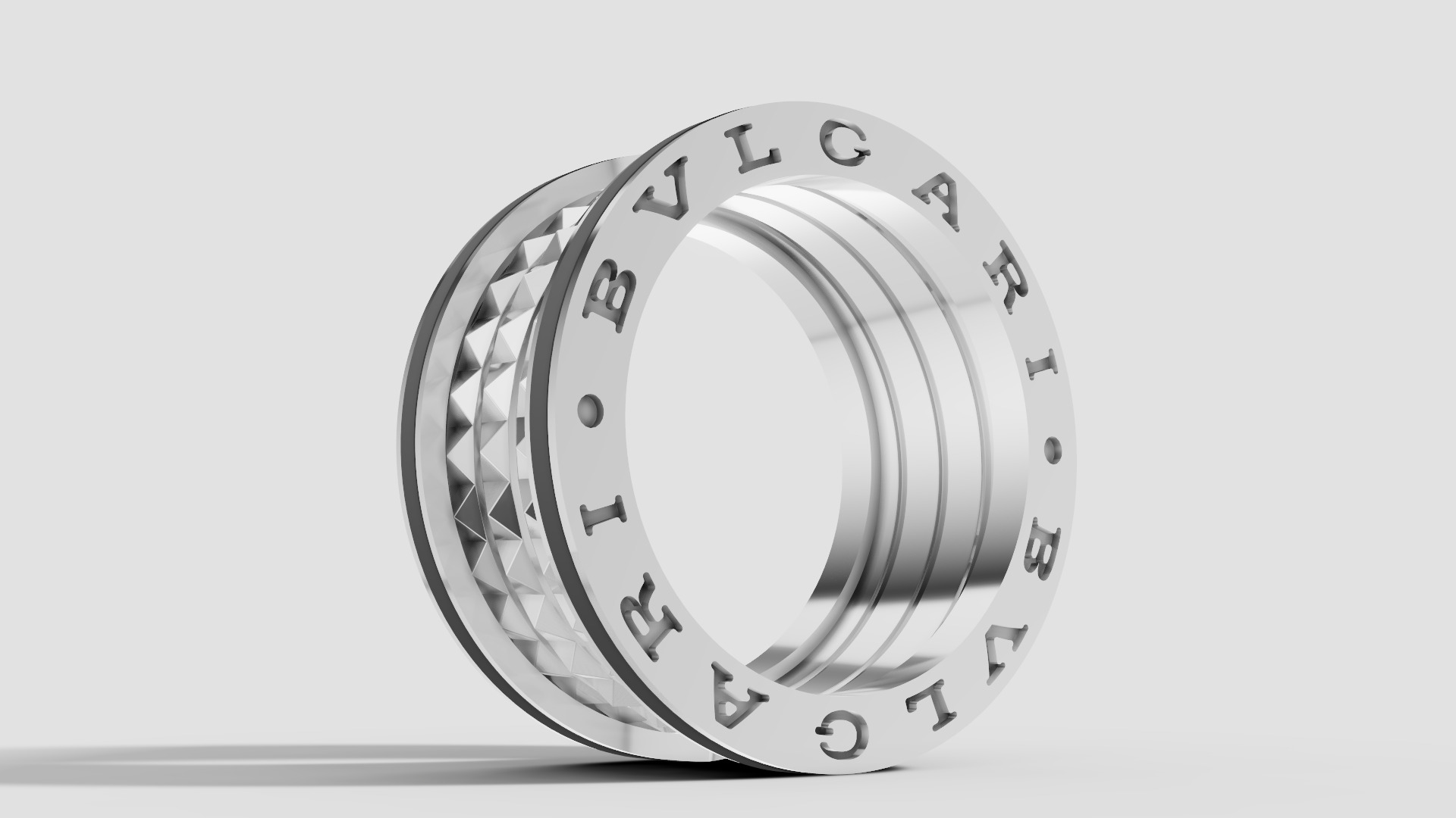 Bvlgari Ring 3D print model E 08 3D print model_17