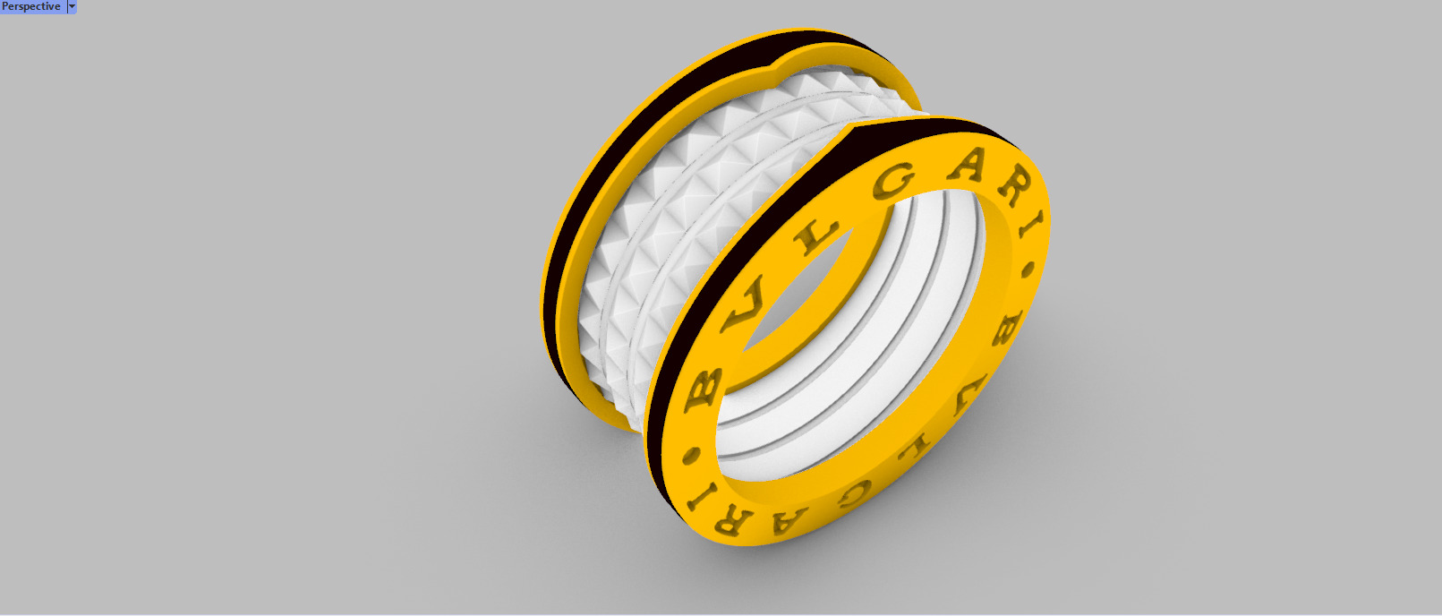 Bvlgari Ring 3D print model E 08 3D print model_36