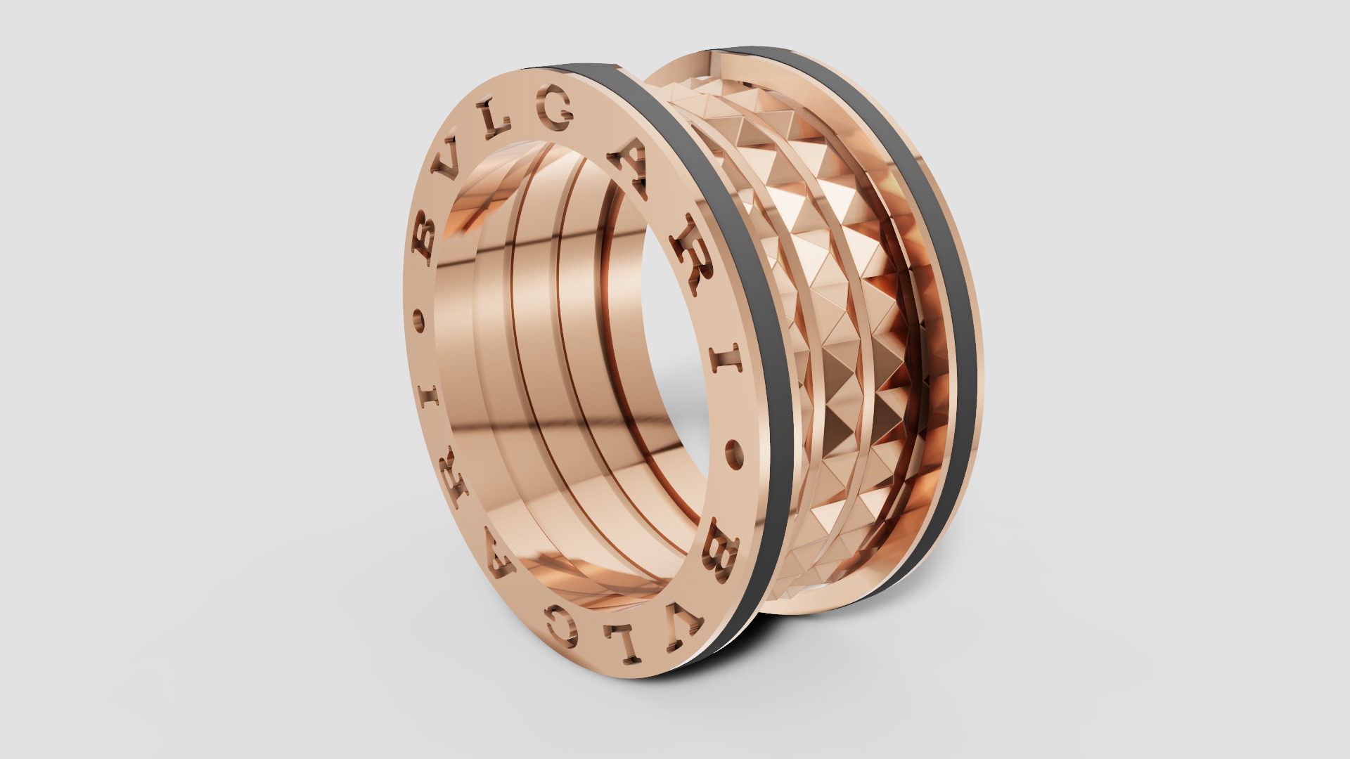 Bvlgari Ring 3D print model E 08 3D print model_25