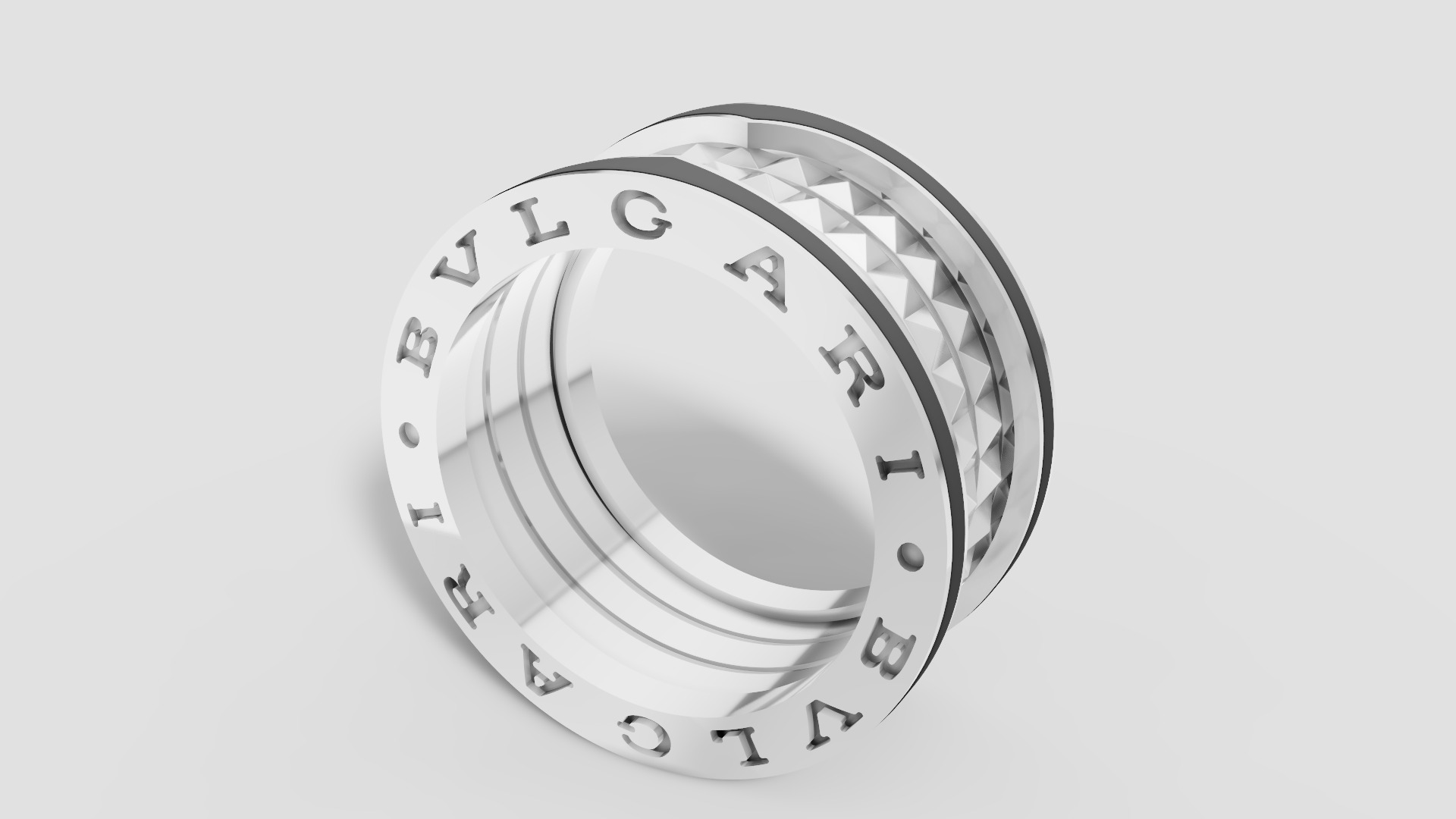 Bvlgari Ring 3D print model E 08 3D print model_15